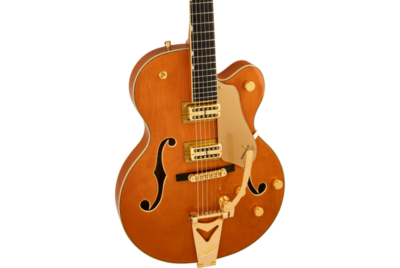 Gretsch Synchromatic Nashville Hollow Body Single-Cut with Bigsby 50's Orange Stain image 4