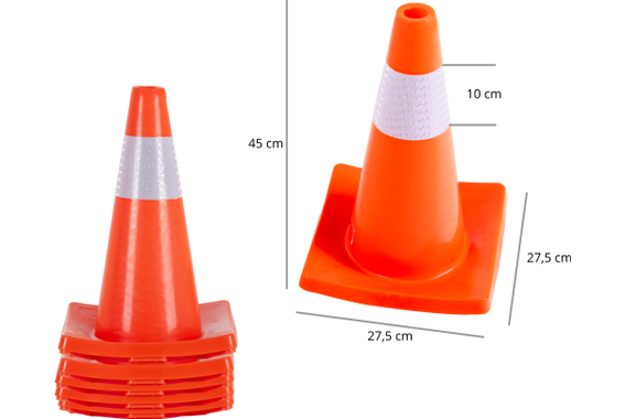 Stagecaptain LK-450 Cônes de Signalisation Lot de 10 image 4