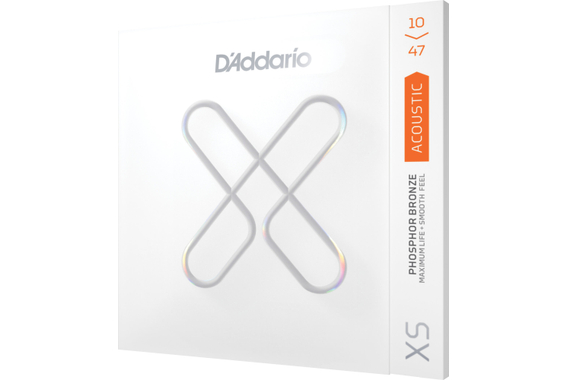 D'Addario XS Phosphor Bronze 10-47 Extra Light 3x Set image 4