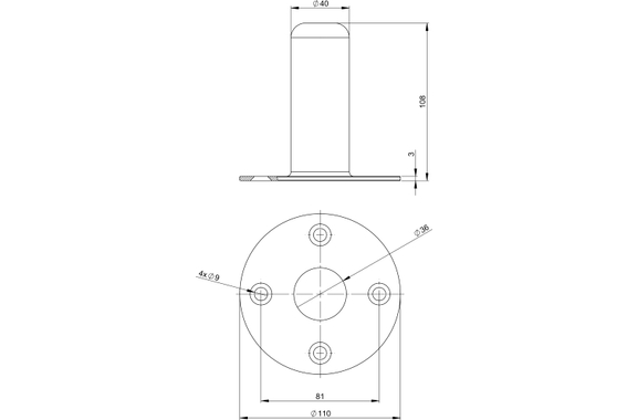 Adam Hall SM 700 Bride D'enceinte Acier 2x Set image 4