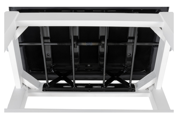 Classic Cantabile Piano Bench Model X White Matte image 4