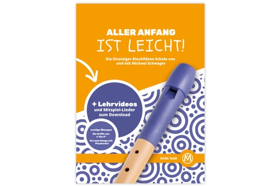 Moeck Flauto 1 1021 Sopran Barroco azul Set image 4