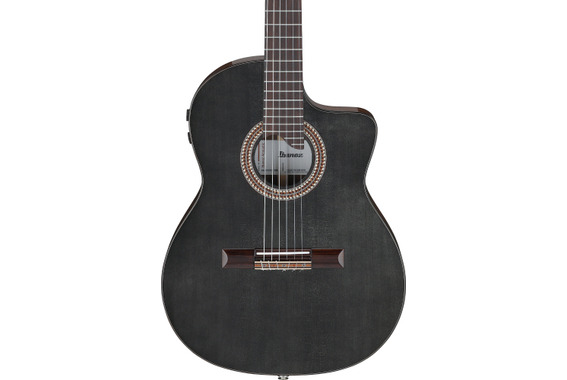 Ibanez GA360TCE-TBK Chitarra Classica Transparent Black High Gloss image 4