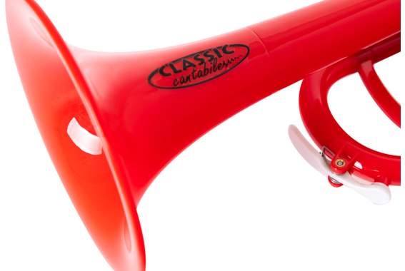 Classic Cantabile KTP-30RD MardiBrass Kunststoff Bb-Trompete Rot  - Retoure (Zustand: sehr gut) image 4