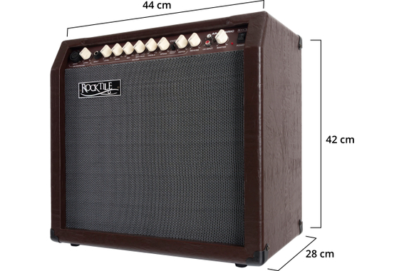 Rocktile AA-30 BN Eric Akustikverstärker Braun  - Retoure (Zustand: sehr gut) image 4