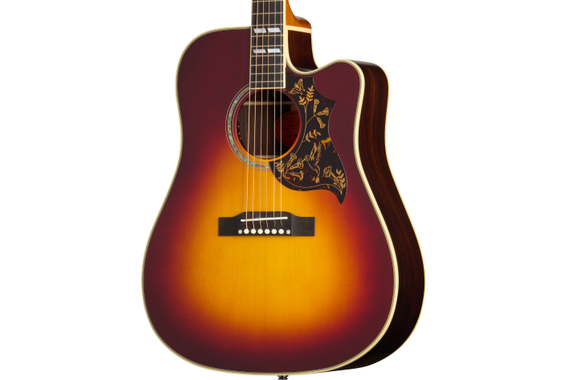 Epiphone Hummingbird Deluxe EC Autumn Burst image 4
