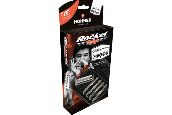Hohner Rocket C/G/A/D/Bb Harmonica 5 pièces image 4
