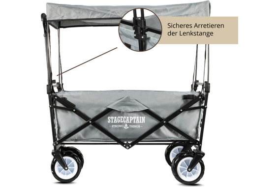 Stagecaptain Bollycart-907D GY Carretto Pieghevole con Tetto image 4