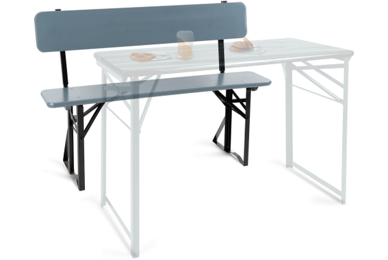 Stagecaptain BBB-119 GY Hirschgarten Bierzeltbank mit Lehne 119 cm Grau  - Retoure (Zustand: sehr gut) image 4