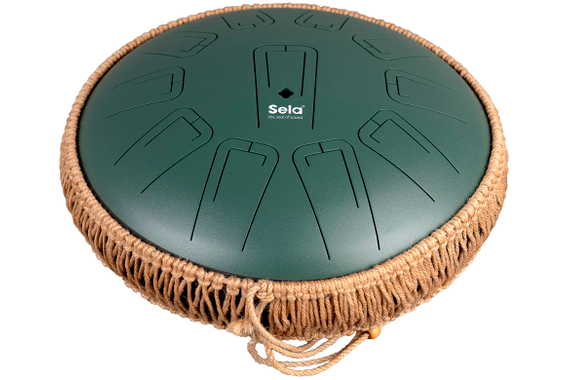 Sela SETD13U2 Unity Tongue Drum 13" C-Major Verde 432 Hz image 4