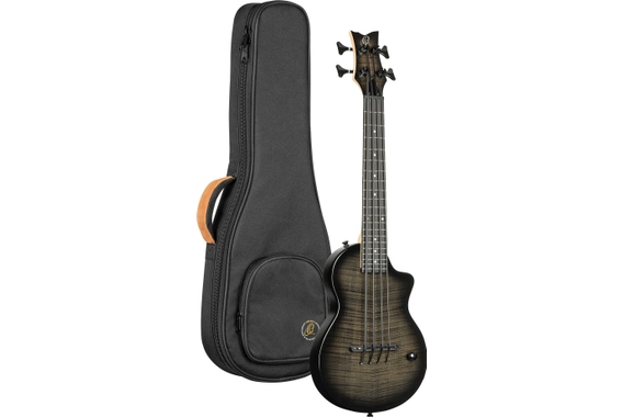 Ortega NEO-BS-TGB Neo Series Ukulele Bass Transparent Grey Burst image 4