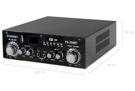 McGrey PA-350BT Amplificateur Bluetooth avec USB/MP3-Player image 4