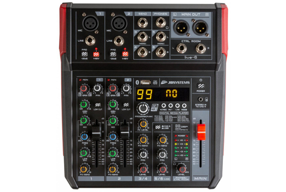 JB Systems Live-6 4-Channel Mixer Set image 4