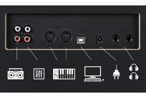 Kirstein DP-203 SM E-Piano schwarz matt image 4