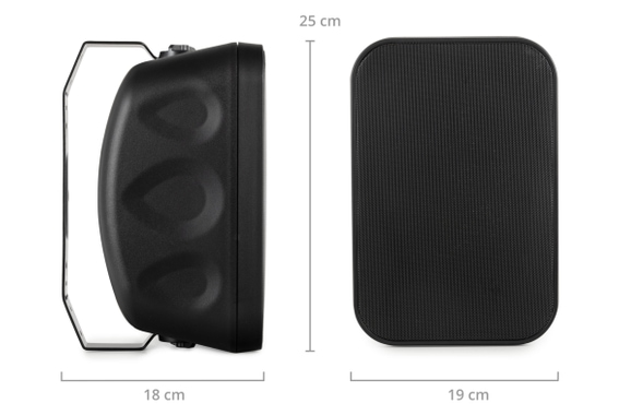 McGrey OLS-5251BK Outdoor-Lautsprecher 50 Watt Schwarz 10x Set image 4