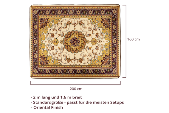 Stagecaptain DTO-1620 Drumteppich Oriental  - Retoure (Zustand: sehr gut) image 4