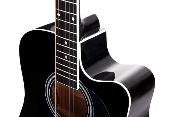 Classic Cantabile WS-10BK-CE Westerngitarre schwarz mit Tonabnehmer  - Retoure (Verpackungsschaden) image 4