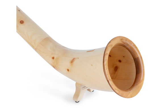 Lechgold Alphorn Zirbe F 360 cm Set 3 pièces incl. tube à main en Sib image 4
