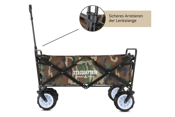 Stagecaptain BW-907 CA Bollycart Bollerwagen ohne Dach Camouflage  - Retoure (Zustand: sehr gut) image 4