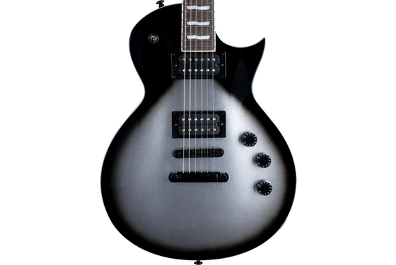 ESP LTD EC-256 Silver Sunburst Teardrop image 4