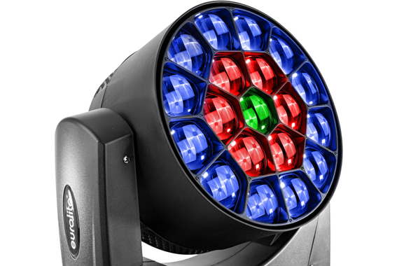 Eurolite Set 2x LED TMH-H380 Beam/Wash/Flowereffekt + Flightcase mit Rollen image 4