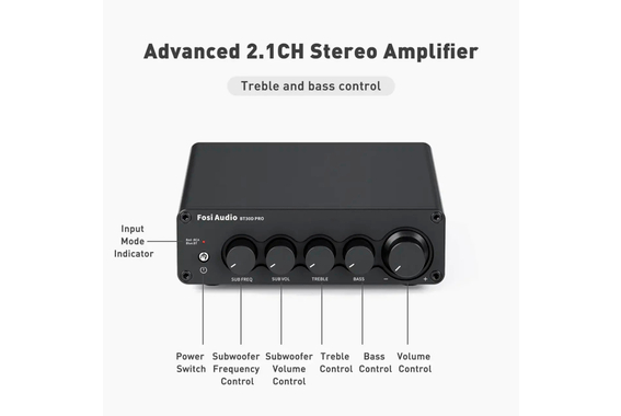 Fosi Audio BT30D Pro 2.1 Verstärker  - Retoure (Zustand: sehr gut) image 4