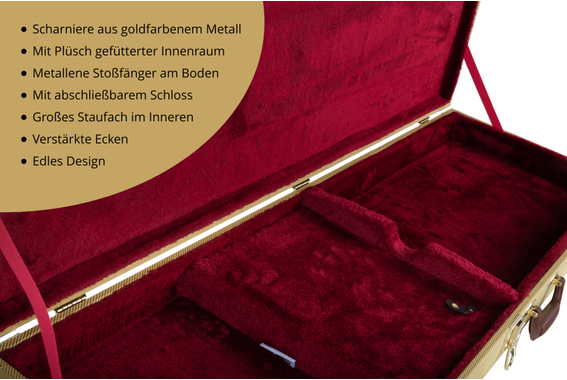 Shaman EBHCRT-2122TW Hardcase E-Bass Tweed image 4