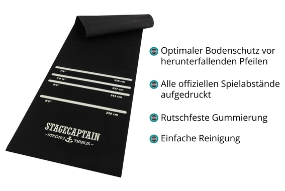 Tapis de Protection de Sol Stagecaptain DM-300 pour Fléchettes image 4