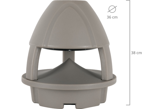 McGrey WPL-660GY BT 360° Outdoor-Lautsprecher mit Bluetooth Grau 120 Watt  - Retoure (Zustand: gut) image 4