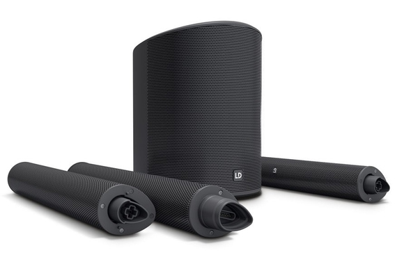 LD Systems Maui 5 GO 100 Schwarz Set mit Taschen image 4