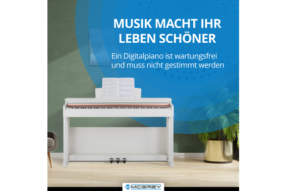 McGrey DP-19 WM E-Piano Weiß matt image 4