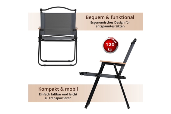 Stagecaptain CSH-67 Set Di 4 Sedie Pieghevoli Da Campeggio image 4