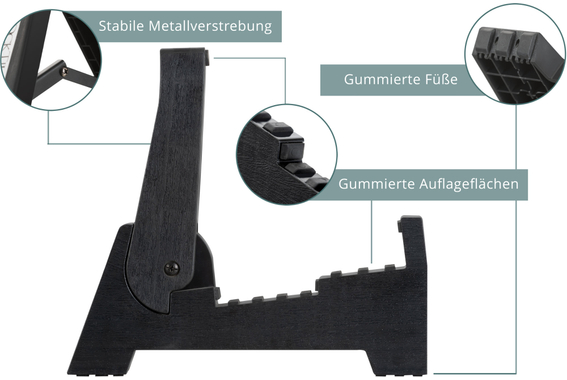 Rocktile GSF-2015S opvouwbare gitaarstandaard kunststof image 4