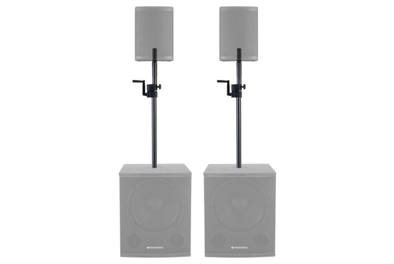 Pronomic Distanzstange/Distanzrohr M20 mit Kurbel 2x Set image 4