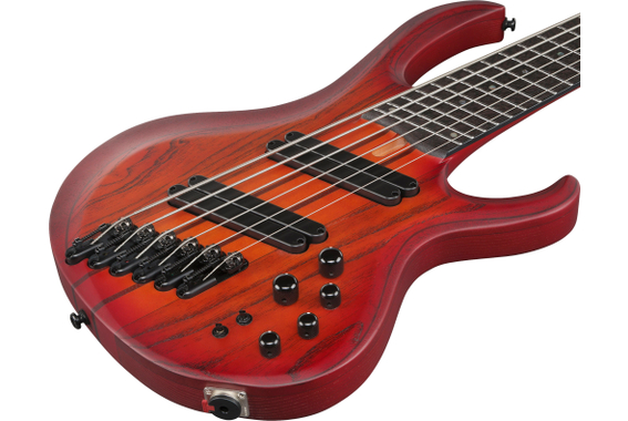 Ibanez BTB866MS-BRF Bass Workshop BTB Basse Électrique 6-String Brown Topaz Burst Flat image 4