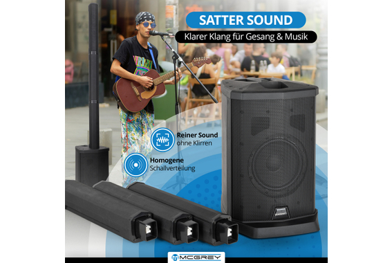 McGrey E-208LA Aktiv Line Array Säulenanlage  - Retoure (Zustand: gut) image 4