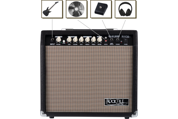 Rocktile GA-30 Mark Gitarrenverstärker  - Retoure (Zustand: sehr gut) image 4
