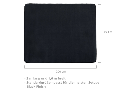 Stagecaptain DTB-1620 BK Drumteppich Schwarz  - Retoure (Zustand: sehr gut) image 4