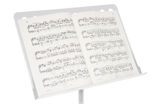 Classic Cantabile Pupitre D'Orchestre En Tôle Perforée Heavy Blanc Lot De 3 image 4