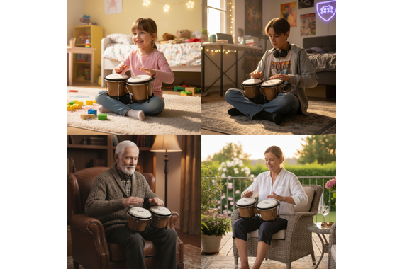 XDrum Bongos Club Tobacco Set incl. Bongotas image 4