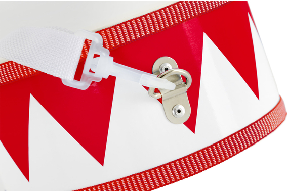 Classic Cantabile kindertrommel 8" wit-rood image 4