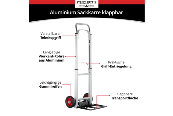 Stagecaptain CBF-100 klappbare Sackkarre  - Retoure (Zustand: sehr gut) image 4