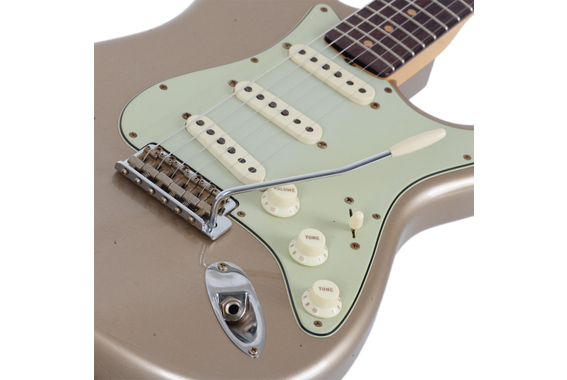 Fender Custom Shop 1959 Stratocaster Journeyman Relic Aged Shoreline Gold image 4