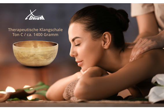 XDrum Therapeutic Klangschale Ton C / 1400 g Kissen Set image 4