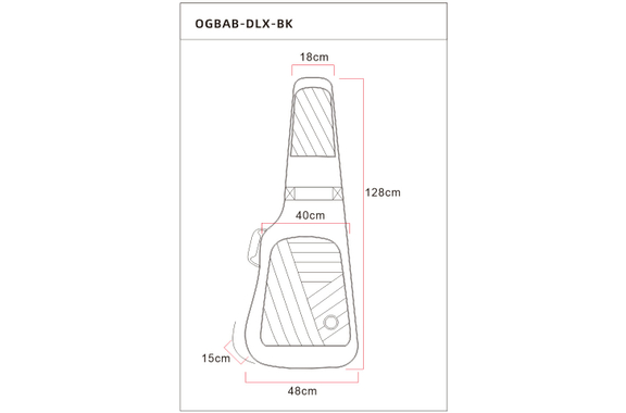 Ortega Deluxe Gigbag Akustikbass Grau image 4
