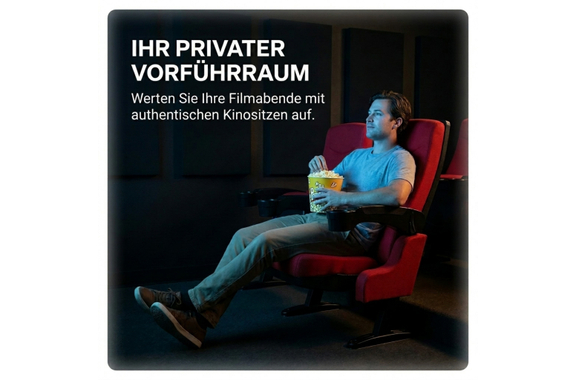 Fauteuil de cinéma Stagecaptain CS-600R Movieking, rouge image 4