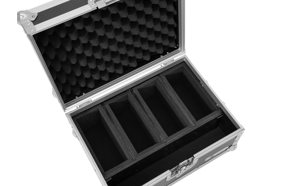 Roadinger Flightcase EC-4AC 4x AKKU Flat Light image 4