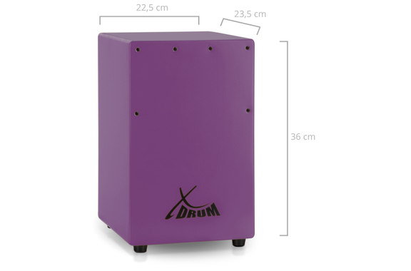 XDrum KC-37VT Kinder-Cajon Violett  - Retoure (Zustand: sehr gut) image 4