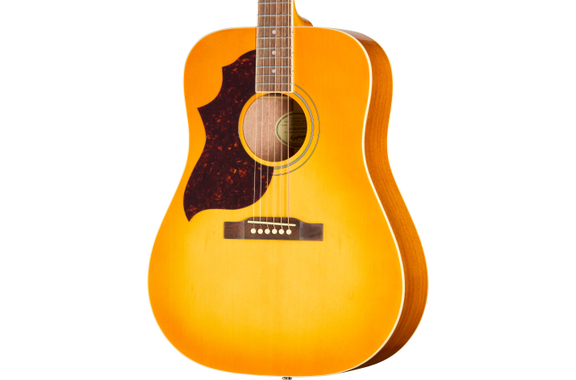 Epiphone Hummingbird Tribute Lefthand Heritage Sunburst image 4