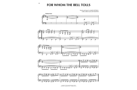 Metallica for Piano Solo image 4